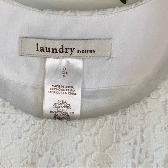 Laundry by Design Women's  White Eyelet Summer Dress! S/P - Picture 5 of 14